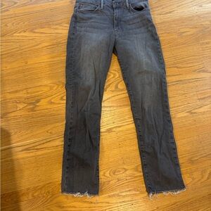 Hudson Jeans Gray Ankle Cropped Denim